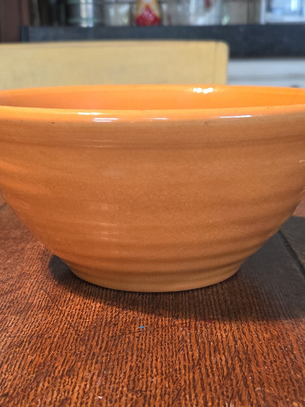 Vintage Bauer #18 Glazed Ceramic Bowl